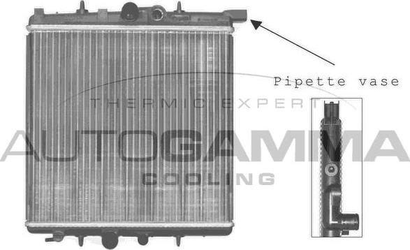 Autogamma 102883 - Radiatore, Raffreddamento motore autozon.pro