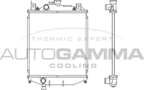 Autogamma 102335 - Radiatore, Raffreddamento motore autozon.pro