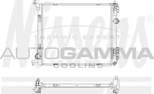Autogamma 107999 - Radiatore, Raffreddamento motore autozon.pro