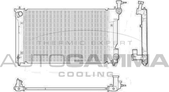 Autogamma 107997 - Radiatore, Raffreddamento motore autozon.pro