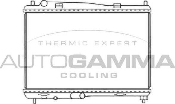 Autogamma 107415 - Radiatore, Raffreddamento motore autozon.pro