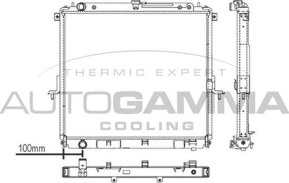 Autogamma 107429 - Radiatore, Raffreddamento motore autozon.pro