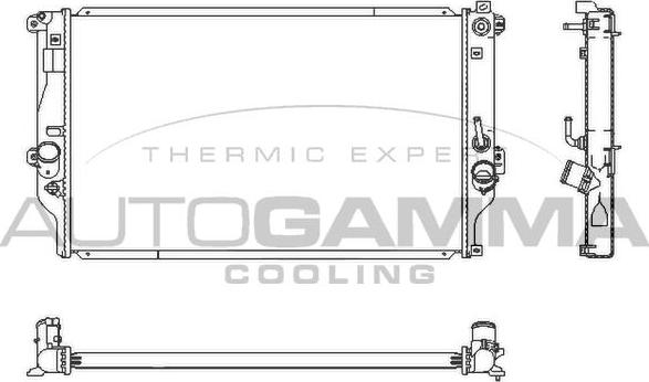 Autogamma 107569 - Radiatore, Raffreddamento motore autozon.pro