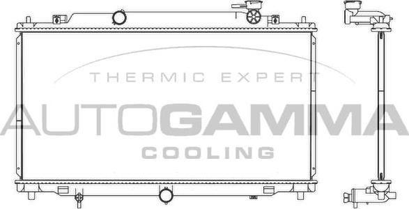 Autogamma 107529 - Radiatore, Raffreddamento motore autozon.pro