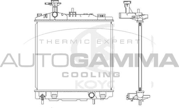 Autogamma 107649 - Radiatore, Raffreddamento motore autozon.pro