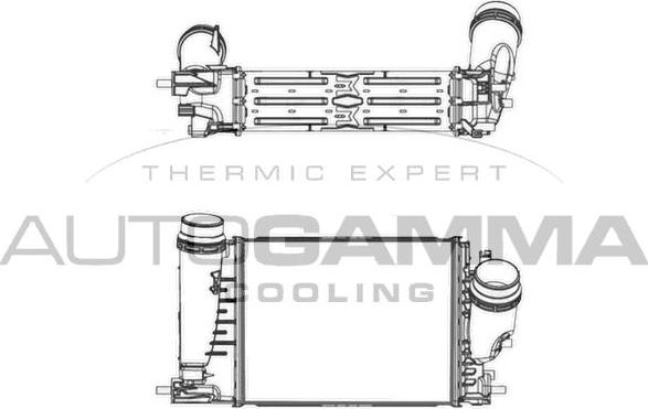 Autogamma 107666 - Intercooler autozon.pro