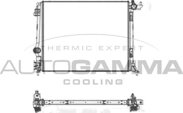 Autogamma 107663 - Radiatore, Raffreddamento motore autozon.pro
