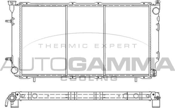 Autogamma 107053 - Radiatore, Raffreddamento motore autozon.pro