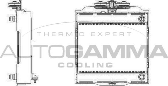 Autogamma 107010 - Radiatore, Raffreddamento motore autozon.pro