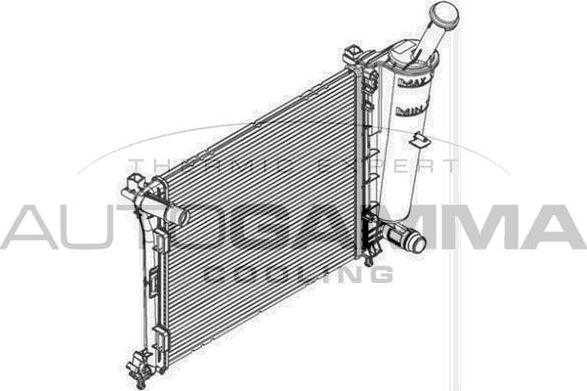 Autogamma 107088 - Radiatore, Raffreddamento motore autozon.pro