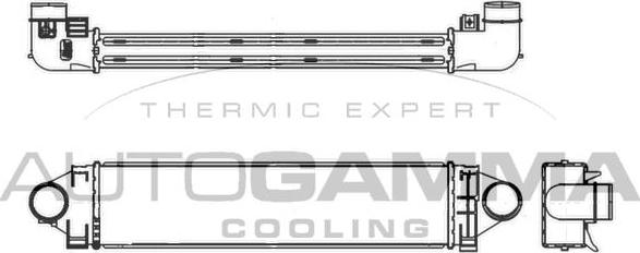 Autogamma 107105 - Intercooler autozon.pro