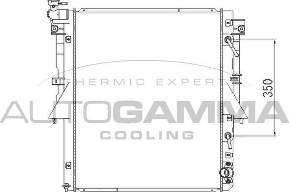 Autogamma 107830 - Radiatore, Raffreddamento motore autozon.pro