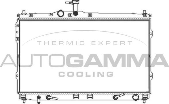 Autogamma 107393 - Radiatore, Raffreddamento motore autozon.pro