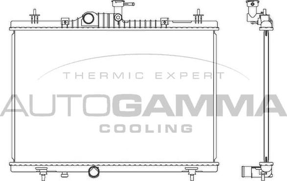 Autogamma 107352 - Radiatore, Raffreddamento motore autozon.pro