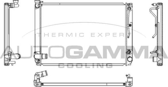 Autogamma 107362 - Radiatore, Raffreddamento motore autozon.pro