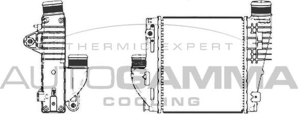 Autogamma 107305 - Intercooler autozon.pro