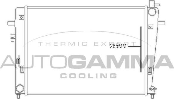 Autogamma 107375 - Radiatore, Raffreddamento motore autozon.pro