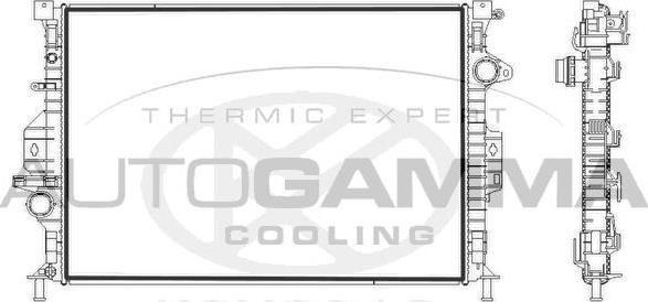 Autogamma 107731 - Radiatore, Raffreddamento motore autozon.pro