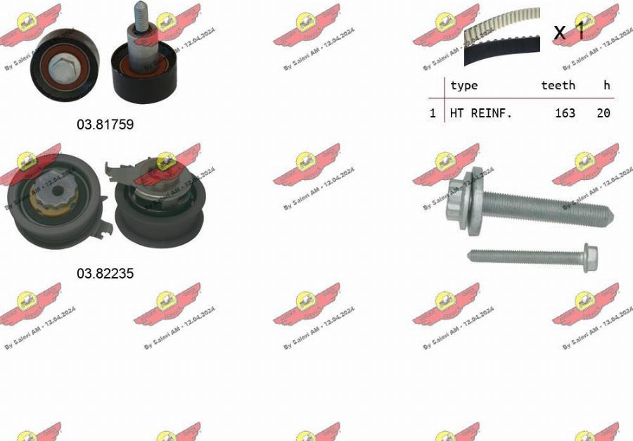 Autokit 04.5495 - Kit cinghie dentate autozon.pro