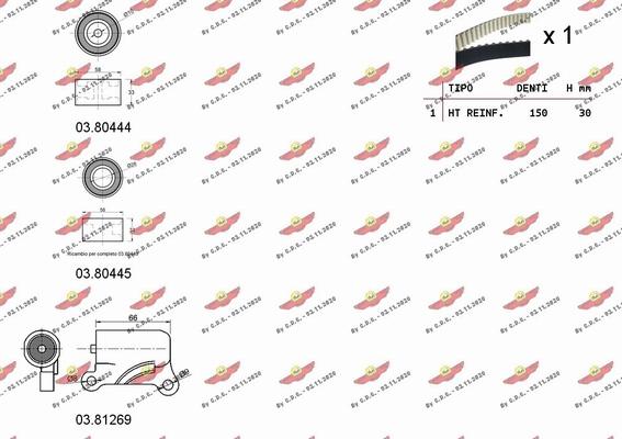 Autokit 04.5448 - Kit cinghie dentate autozon.pro