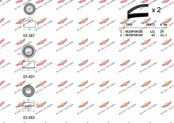 Autokit 04.5458 - Kit cinghie dentate autozon.pro