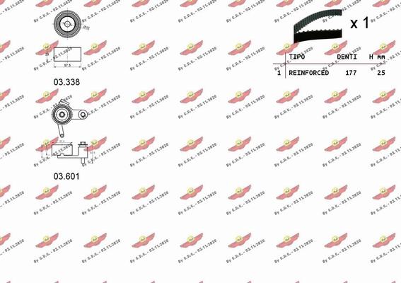 Autokit 04.5463 - Kit cinghie dentate autozon.pro