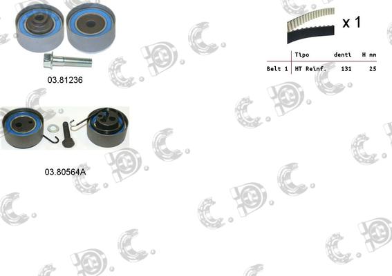 Autokit 04.5057A - Kit cinghie dentate autozon.pro