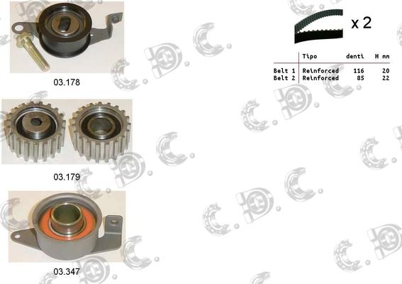 Autokit 04.5010S - Kit cinghie dentate autozon.pro