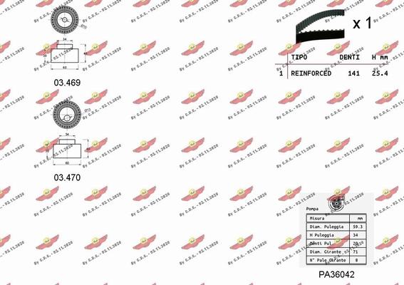 Autokit 04.5017PA - Pompa acqua + Kit cinghie dentate autozon.pro