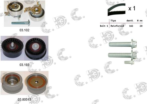 Autokit 04.5038 - Kit cinghie dentate autozon.pro