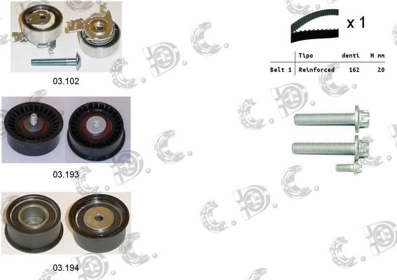 Autokit 04.5037 - Kit cinghie dentate autozon.pro