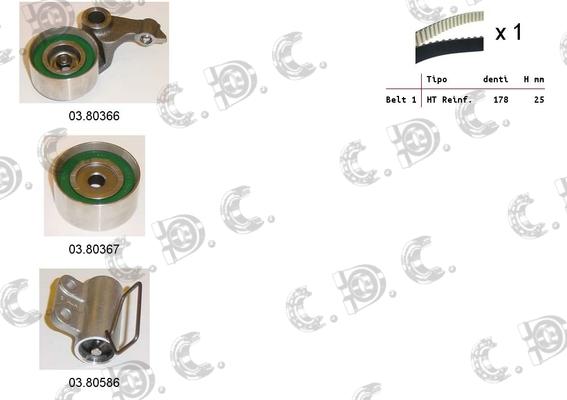 Autokit 04.5145C - Kit cinghie dentate autozon.pro