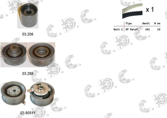 Autokit 04.5147 - Kit cinghie dentate autozon.pro