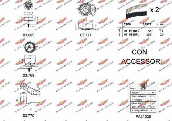 Autokit 04.5108PA - Pompa acqua + Kit cinghie dentate autozon.pro