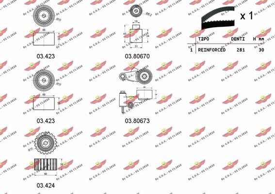 Autokit 04.5184 - Kit cinghie dentate autozon.pro