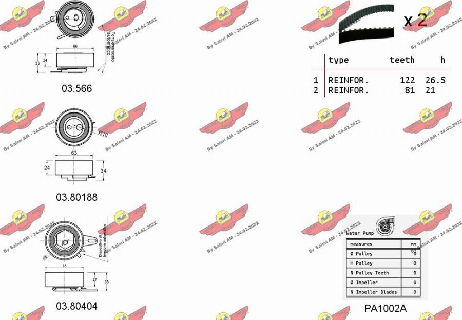 Autokit 04.5135PA - Pompa acqua + Kit cinghie dentate autozon.pro