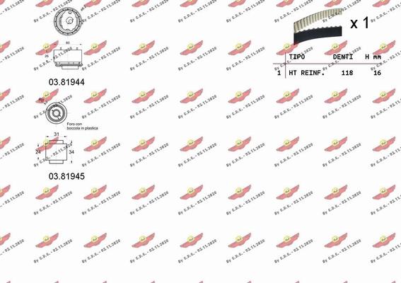 Autokit 04.5356 - Kit cinghie dentate autozon.pro