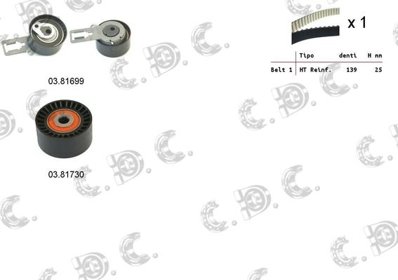 Autokit 04.5358 - Kit cinghie dentate autozon.pro