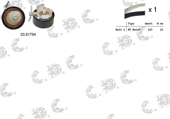 Autokit 04.5353 - Kit cinghie dentate autozon.pro