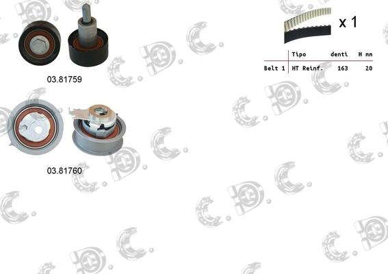 Autokit 04.5363 - Kit cinghie dentate autozon.pro