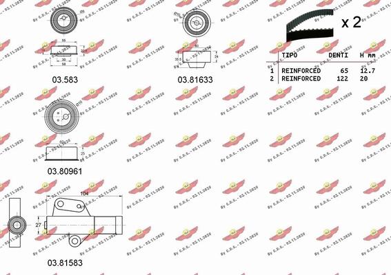 Autokit 04.5389 - Kit cinghie dentate autozon.pro