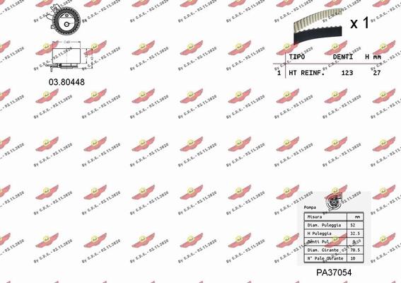 Autokit 04.5334PA - Pompa acqua + Kit cinghie dentate autozon.pro