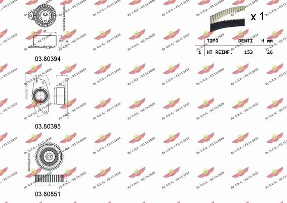 Autokit 04.5328 - Kit cinghie dentate autozon.pro