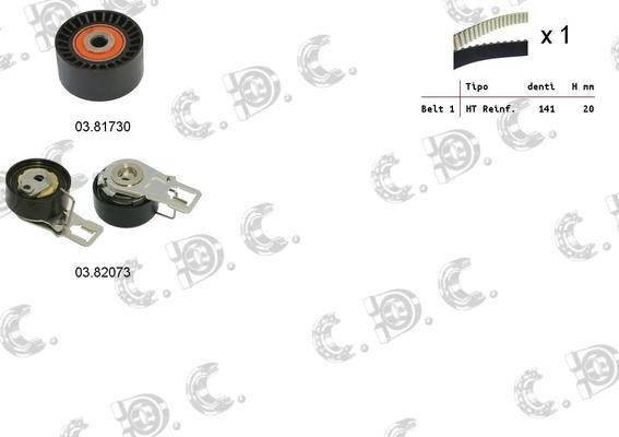 Autokit 04.5374 - Kit cinghie dentate autozon.pro