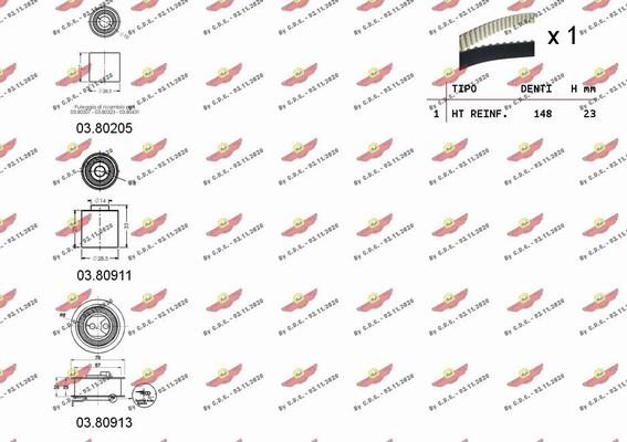 Autokit 04.5298 - Kit cinghie dentate autozon.pro