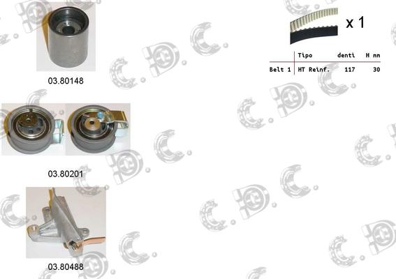 Autokit 04.5242 - Kit cinghie dentate autozon.pro