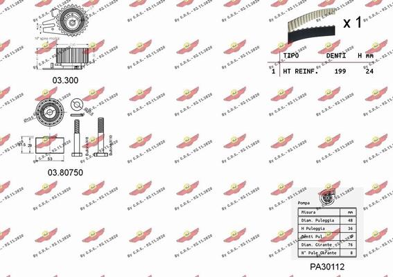 Autokit 04.5247PA - Pompa acqua + Kit cinghie dentate autozon.pro