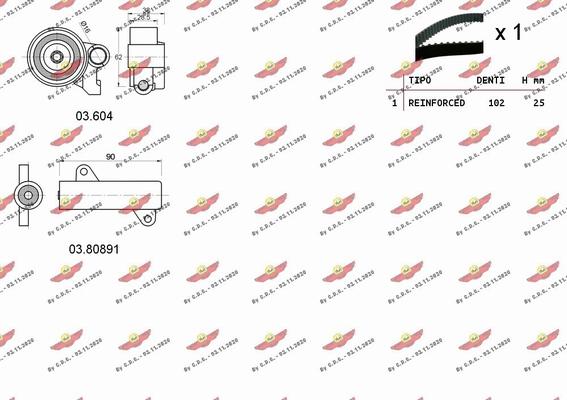 Autokit 04.5253C - Kit cinghie dentate autozon.pro