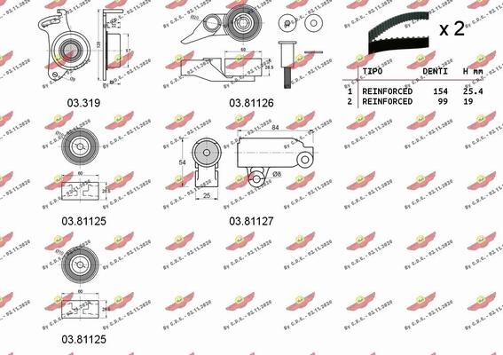 Autokit 04.5280 - Kit cinghie dentate autozon.pro