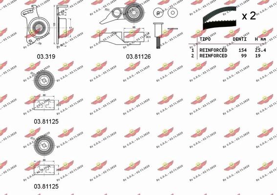 Autokit 04.5281 - Kit cinghie dentate autozon.pro